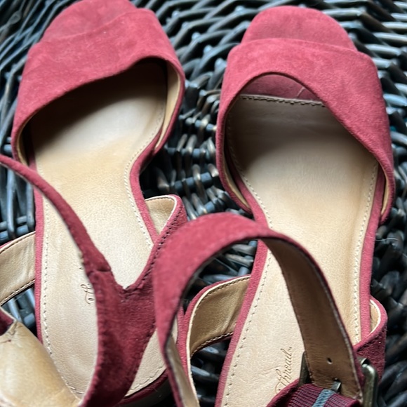 Universal threads rust chunky heels New 9.5! Suede like - Picture 12 of 12